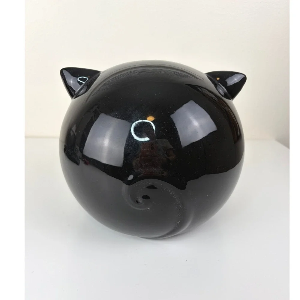 Day of the Dead Black Cat Ceramic Candy Bowl Sugar Skull Halloween